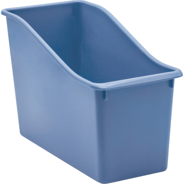 TEACHER CREATED RESOURCES Teacher Created Resources® Slate Blue Plastic Book Bin