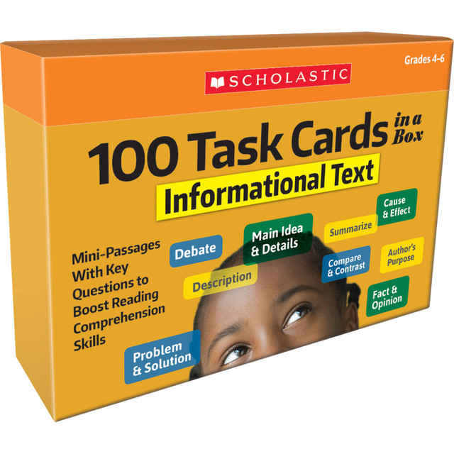 SCHOLASTIC TEACHING RESOURCES Scholastic Teaching Solutions 100 Task Cards in a Box: Informational Text