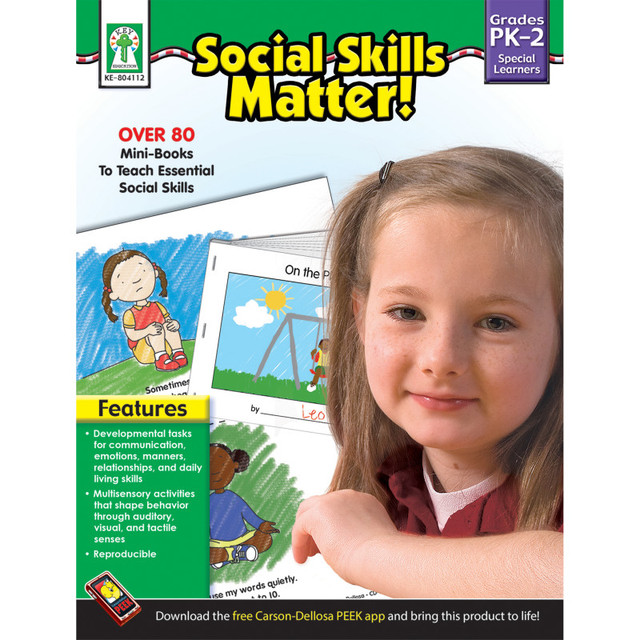 CARSON DELLOSA EDUCATION Key Education Publishing Social Skills Matter! Resource Book, Grade PK-2, Paperback