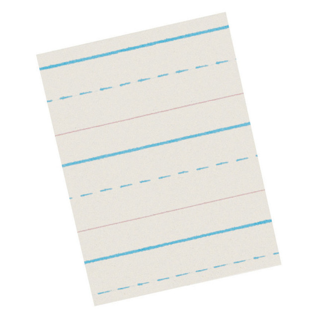 DIXON TICONDEROGA CO Pacon® Newsprint Handwriting Paper, Skip-A-Line, Grade 1, 1/2" x 1/4" x 1/4" Ruled Long, 11" x 8-1/2", 500 Sheets