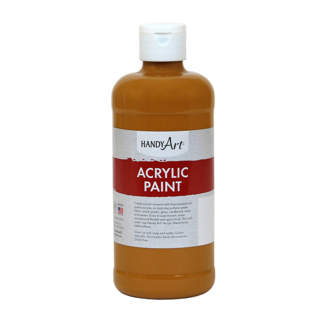 ROCK PAINT DISTRIBUTING CORP Handy Art® Acrylic Paint 16 oz, Raw Sienna