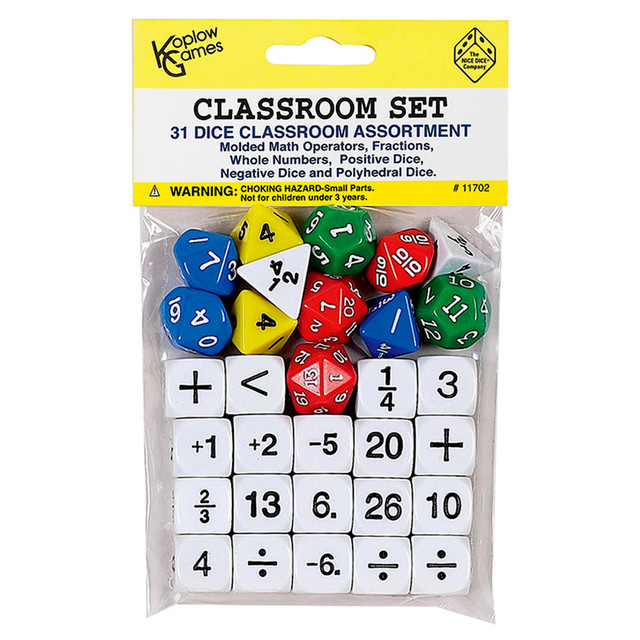 KOPLOW GAMES INC. Koplow Games Classroom Dice, Set of 31