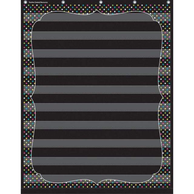 TEACHER CREATED RESOURCES Teacher Created Resources® Chalkboard Brights 10 Pocket Chart