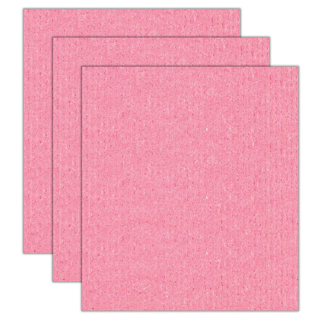 S M ARNOLD INC S.M. Arnold, Inc. Sponge Cloth, Red, Pack of 3