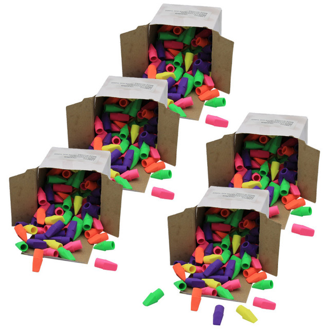 LAROSE INDUSTRIES- ROSE MOON Moon Products Cap Eraser Bright Colors, 144 Per Pack, 5 Packs