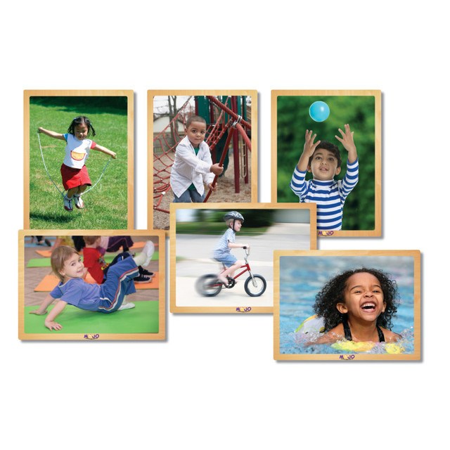 MOJO EDUCATION MOJO Kids in Motion Wooden 6-Puzzle Set