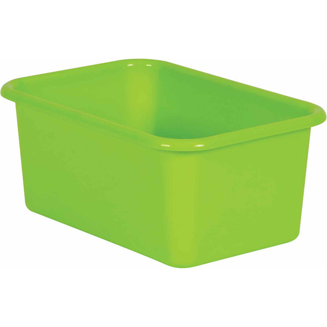 TEACHER CREATED RESOURCES Teacher Created Resources® Lime Small Plastic Bin