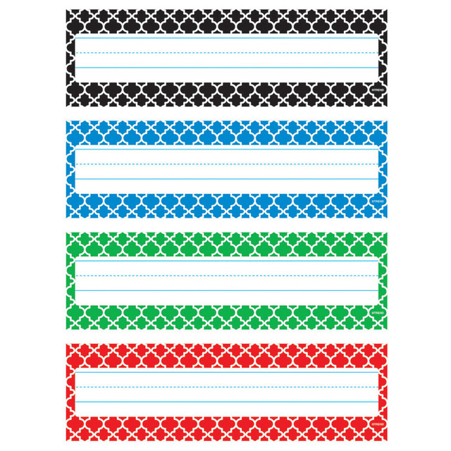TREND ENTERPRISES INC. TREND Moroccan Desk Toppers® Name Plates Var. Pk., 32 ct