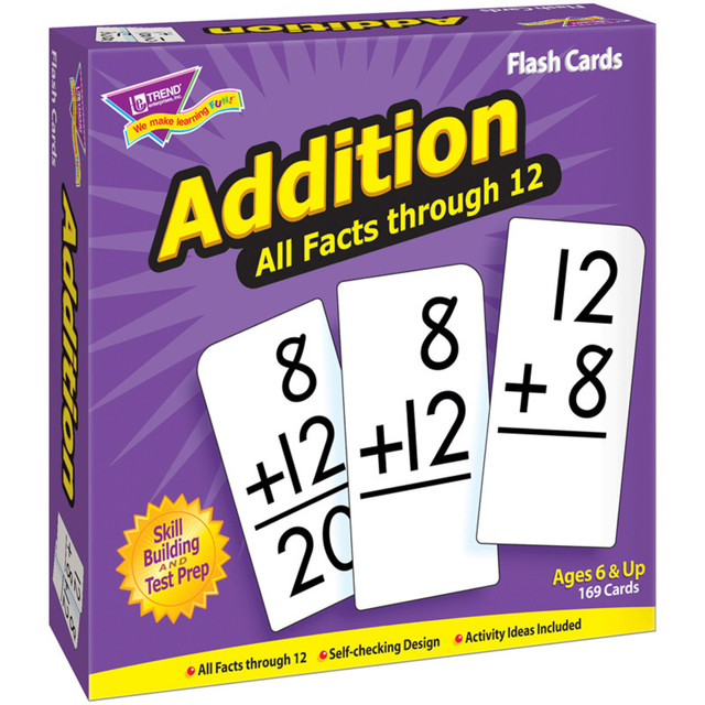 TREND ENTERPRISES INC. TREND Addition 0-12 All Facts Skill Drill Flash Cards