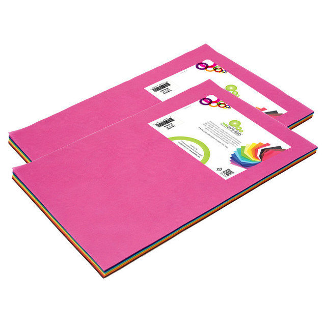 SMART FAB INC Smart-Fab® Art & Decoration Fabric Sheets, 12" x 18", Assorted, 45 Sheets Per Pack, 2 Packs