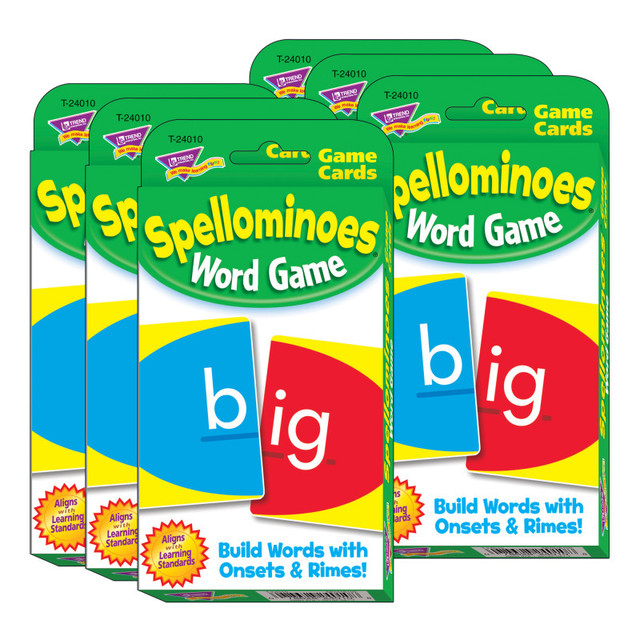 TREND ENTERPRISES INC. TREND Spellominoes® Challenge Cards®, 6 Sets