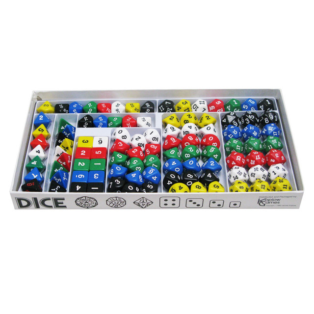 KOPLOW GAMES INC. Koplow Games Sampler Set of Opaque Polyhedra Dice, 100 Count