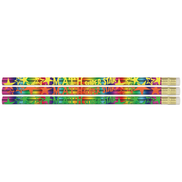MUSGRAVE PENCIL CO INC Musgrave Pencil Company Math Super Star Pencils, 12 Per Pack, 12 Packs