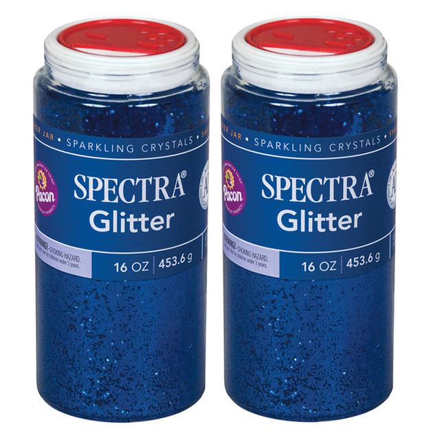 DIXON TICONDEROGA CO Spectra® Glitter, Blue, 1 lb. Per Jar, 2 Jars