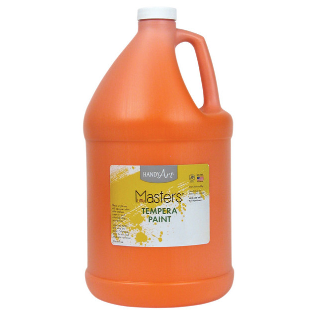 ROCK PAINT DISTRIBUTING CORP Handy Art® Little Masters® Tempera Paint, Orange, Gallon