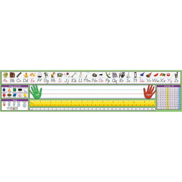 NORTH STAR TEACHER RESOURCE North Star Teacher Resources Adhesive Primary Modern Manuscript Desk Plates, 17.5 x 4", Pack of 36