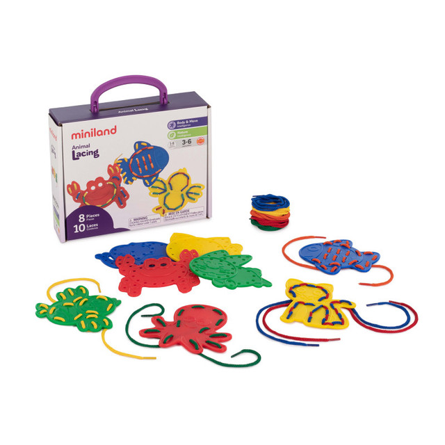 MINILAND EDUCATIONAL CORPORATION Miniland Animal Lacing