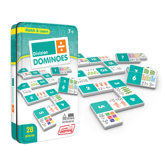 JUNIOR LEARNING Junior Learning® Division Match & Learn Dominoes