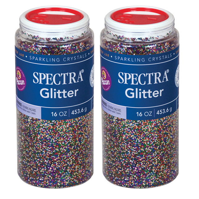 DIXON TICONDEROGA CO Spectra® Glitter, Multicolor, 1 lb. Per Jar, 2 Jars