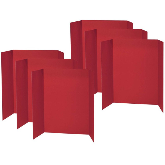 DIXON TICONDEROGA CO Pacon® Presentation Board, Red, Single Wall, 48" x 36", Pack of 6