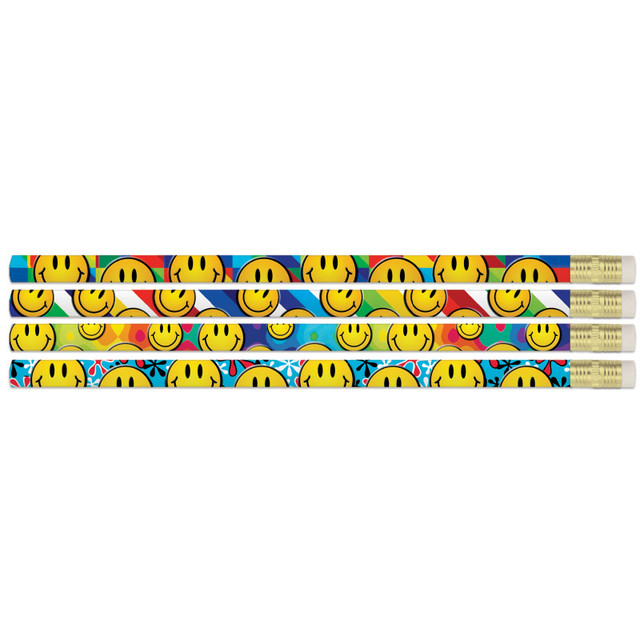 MUSGRAVE PENCIL CO INC Musgrave Pencil Company Smiley Sensations Pencils, 12 Per Pack, 12 Packs