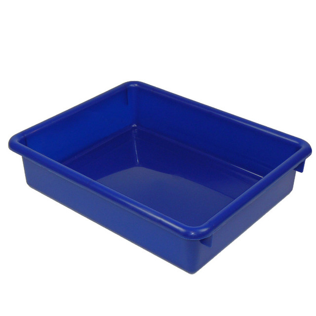 ROMANOFF PRODUCTS Romanoff Stowaway® 3" Letter Tray no Lid, Blue