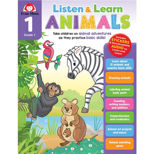 EVAN-MOOR Evan-Moor Educational Publishers Listen and Learn Animals, Grade 1