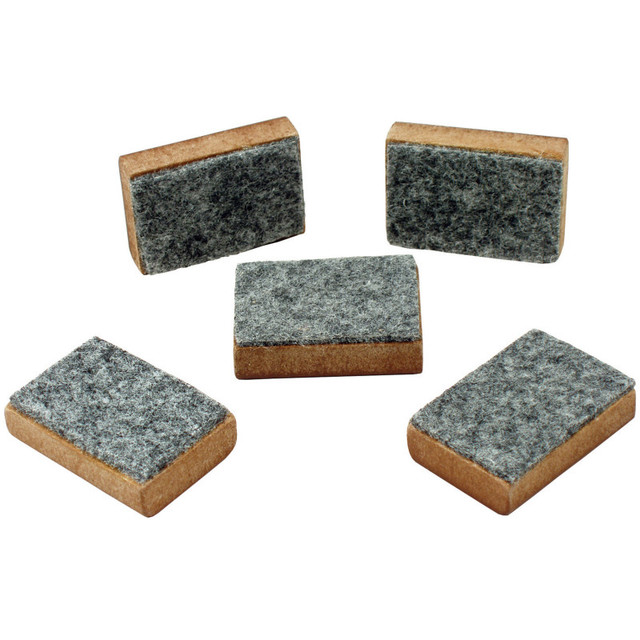 LEARNING ADVANTAGE Learning Advantage® Mini Markerboard Erasers - Set of 5