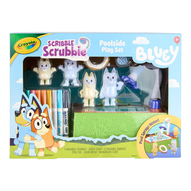 CRAYOLA LLC Crayola® Scribble Scrubbie Bluey Poolside Playset