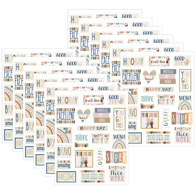 TEACHER CREATED RESOURCES Teacher Created Resources® Everyone is Welcome Stickers, 120 Per Pack, 12 Packs