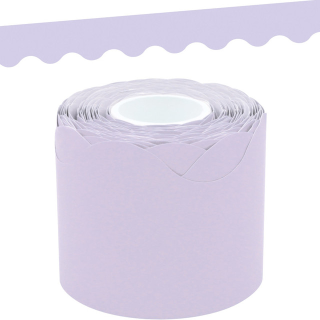 TEACHER CREATED RESOURCES Teacher Created Resources® Lavender Scalloped Rolled Border Trim, 50 Feet