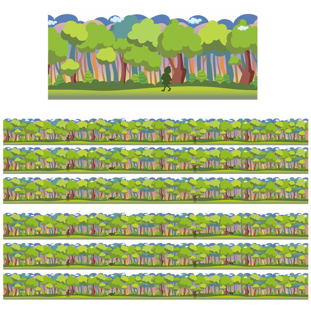 EUREKA Eureka® Once Upon A Dream Forest Extra Wide Die-Cut Deco Trim®, 37 Feet Per Pack, 6 Packs