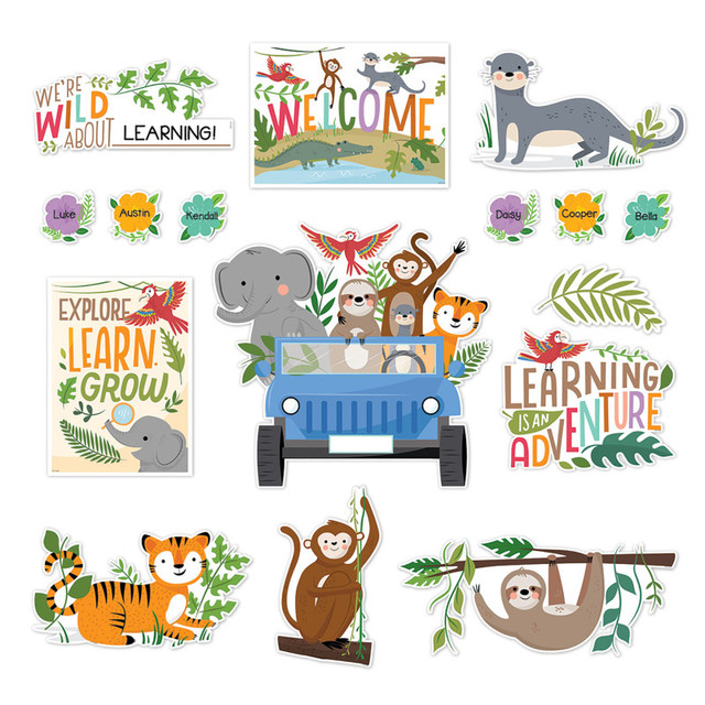 CREATIVE TEACHING PRESS Creative Teaching Press® Jungle Friends Bulletin Board Set, 48 Pieces