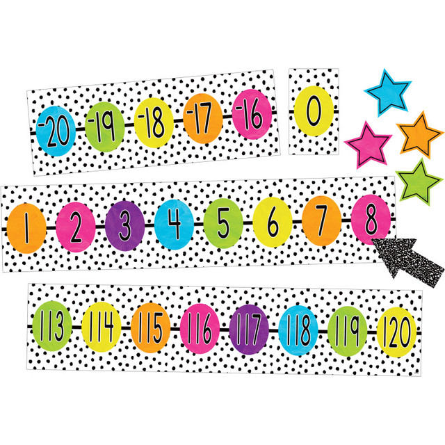 TEACHER CREATED RESOURCES Teacher Created Resources® Brights 4Ever Number Line (-20 to 120) Bulletin Board Set