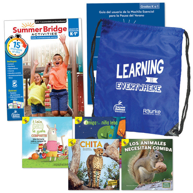 CARSON DELLOSA EDUCATION Summer Bridge Activities Summer Bridge Spanish Backpack, Grade K-1
