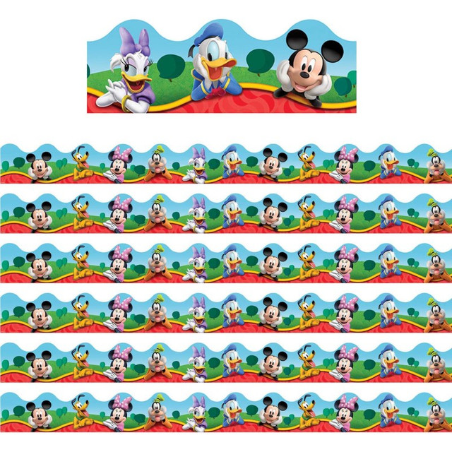 EUREKA Eureka® Mickey Mouse Clubhouse® Characters Deco Trim®, 37 Feet Per Pack, 6 Packs