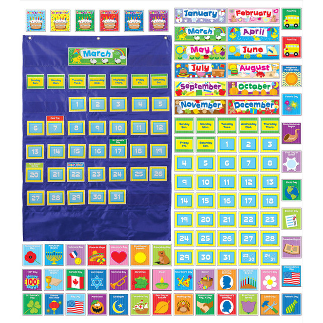 CARSON DELLOSA EDUCATION Carson Dellosa Education Deluxe Calendar Pocket Chart