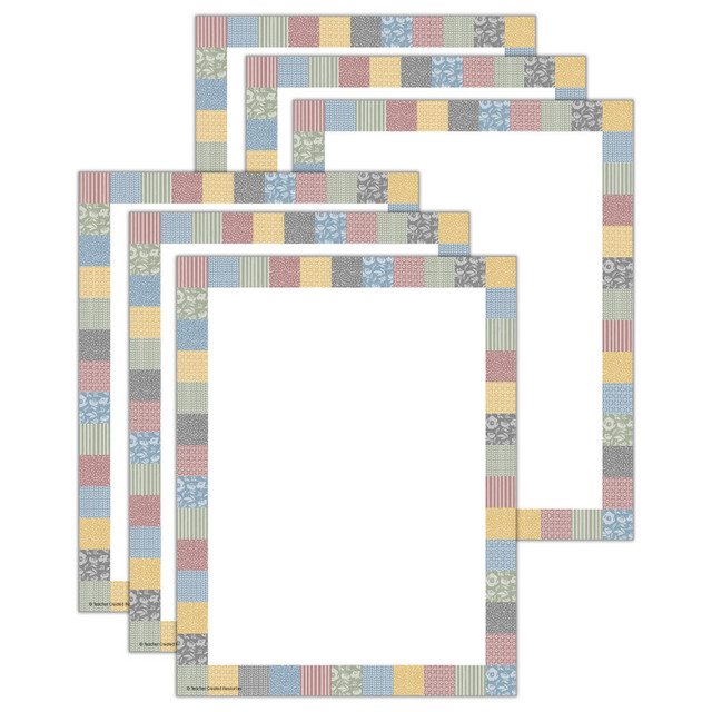 TEACHER CREATED RESOURCES Teacher Created Resources® Classroom Cottage Computer Paper, 50 Sheets Per Pack, 6 Packs