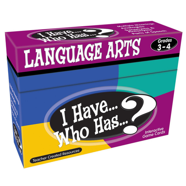 TEACHER CREATED RESOURCES Teacher Created Resources® I Have, Who Has Language Arts Game, Grade 3-4