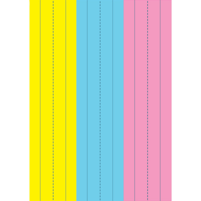 ASHLEY PRODUCTIONS Ashley Productions® Die-Cut Magnetic Pink/Blue/Yellow Sentence Strips, 2.75" x 11", Pack of 3