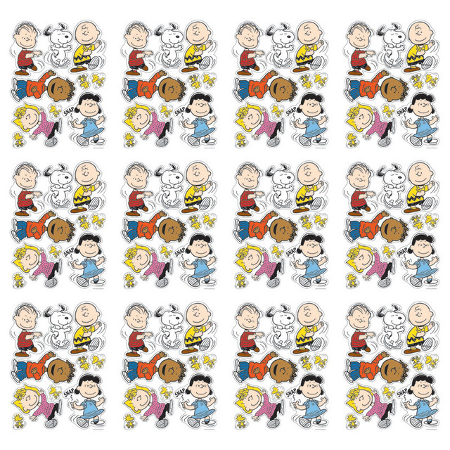EUREKA Eureka® Peanuts® Classic Characters Window Clings, 12 Sheets
