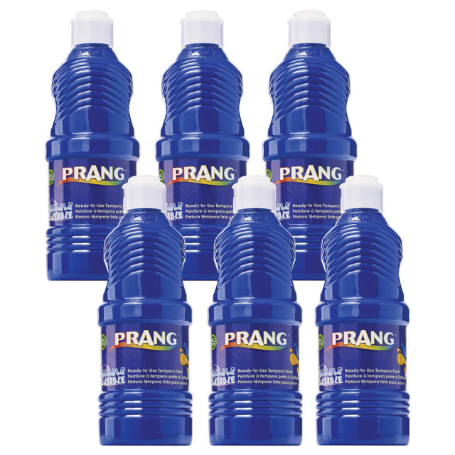 DIXON TICONDEROGA CO Prang® Washable Tempera Paint, Blue, 16 oz, Pack of 6