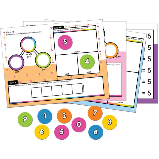 CARSON DELLOSA EDUCATION Carson Dellosa Education Edu-Clings Silicone Center: Number Bonds