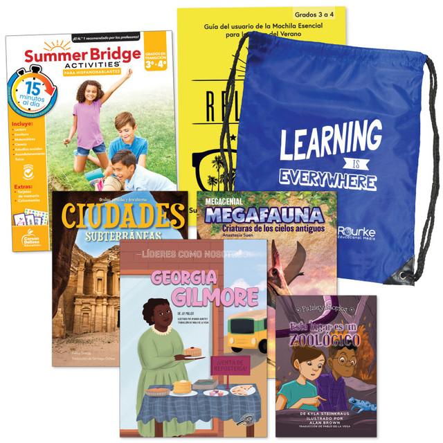 CARSON DELLOSA EDUCATION Summer Bridge Activities Summer Bridge Spanish Backpack, Grade 3-4