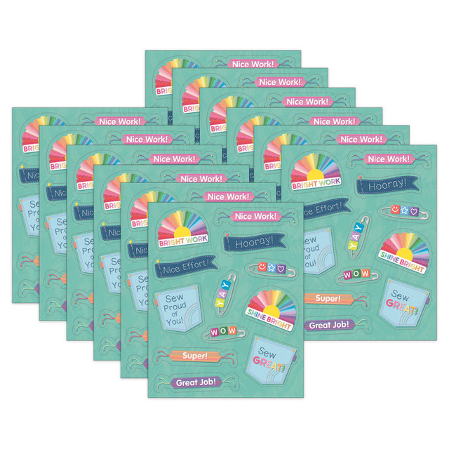 CARSON DELLOSA EDUCATION Carson Dellosa Education Crafty and Cool Motivators Motivational Stickers, 72 Per Pack, 12 Packs