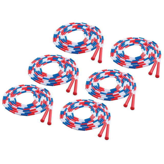 CHAMPION SPORTS Champion Sports Plastic Segmented Jump Rope 16', Pack of 6