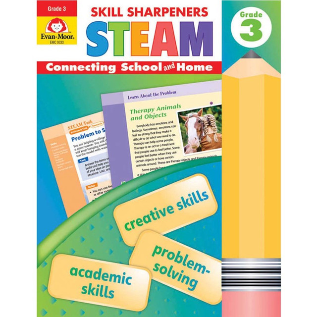 CARSON DELLOSA EDUCATION Evan-Moor Educational Publishers Skill Sharpeners STEAM, Grade 3