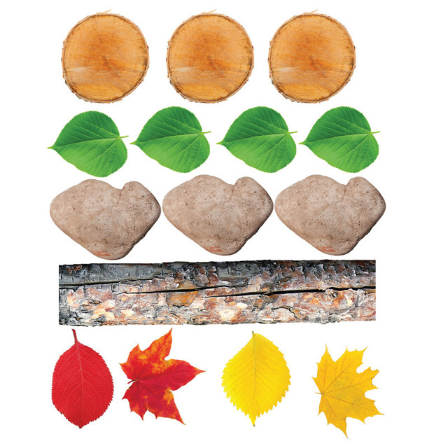 LEARNING ADVANTAGE The Freckled Frog Nature's Footsteps - Set of 15 Nature-Inspired Rubber Mats - Ages 3+