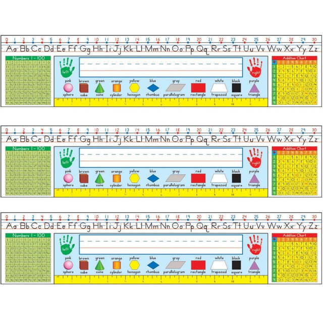 CARSON DELLOSA EDUCATION Carson Dellosa Education Traditional Manuscript Nameplates, Grade 1-3, 36 Per Pack, 3 Packs