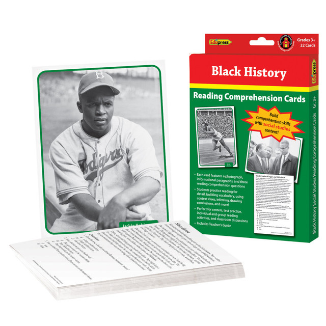 TEACHER CREATED RESOURCES Edupress™ Reading Comprehension Social Studies Cards: Black History